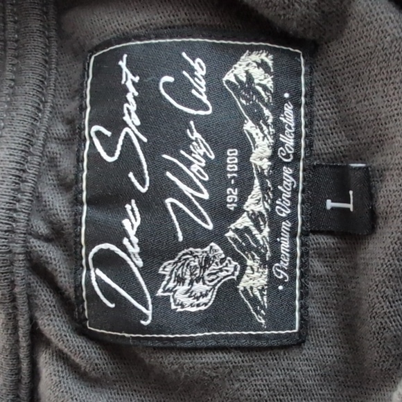 FIERCE "PREMIUM VINTAGE" OVERSIZED UNISEX TEE IN WOLF GRAY STARRY NIGHT - Picture 5 of 5